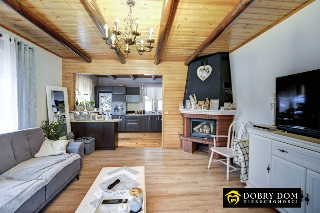 Polecam dom z bala 130 m² z tarasem i stawem Hornowo  130m2 Foto 1
