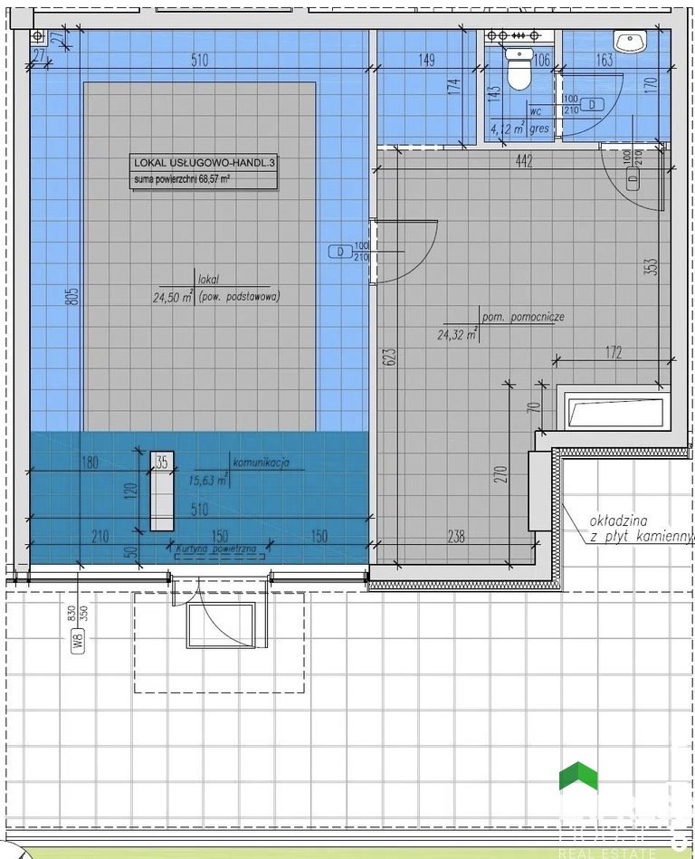 Lokal usługowy 68 m² z dużą witryną i klimatyzacją Białystok, Piasta, Jana Klemensa Branickiego  69m2 Foto 1