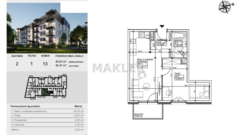 Mieszkanie dwupokojowe na sprzedaż Bydgoszcz, Szwederowo  40m2 Foto 6