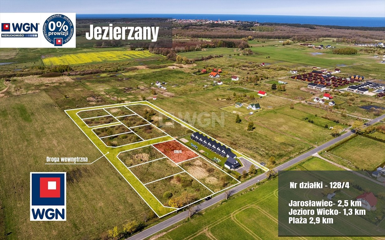 Działka budowlana na sprzedaż Jezierzany  988m2 Foto 1