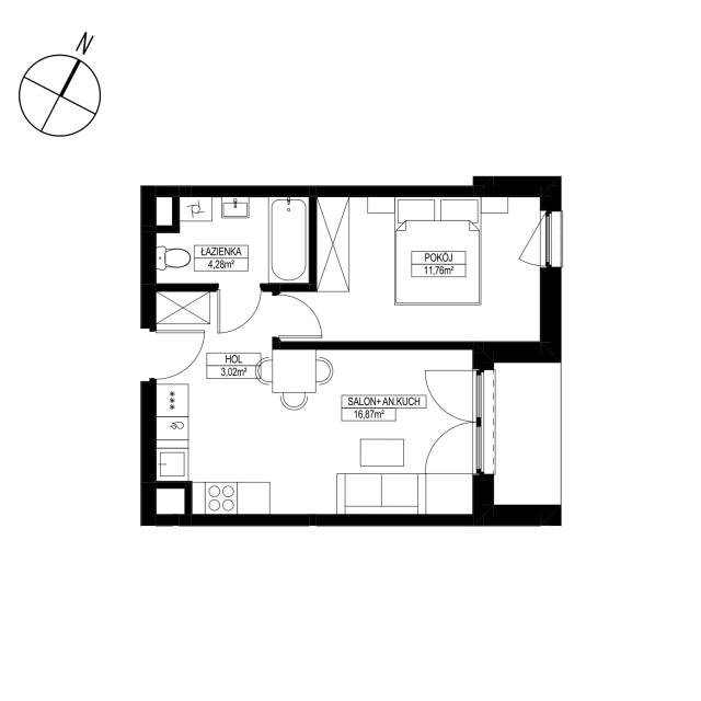 Mieszkanie dwupokojowe na sprzedaż Warszawa, Białołęka, Winnica, Światowida  35m2 Foto 1