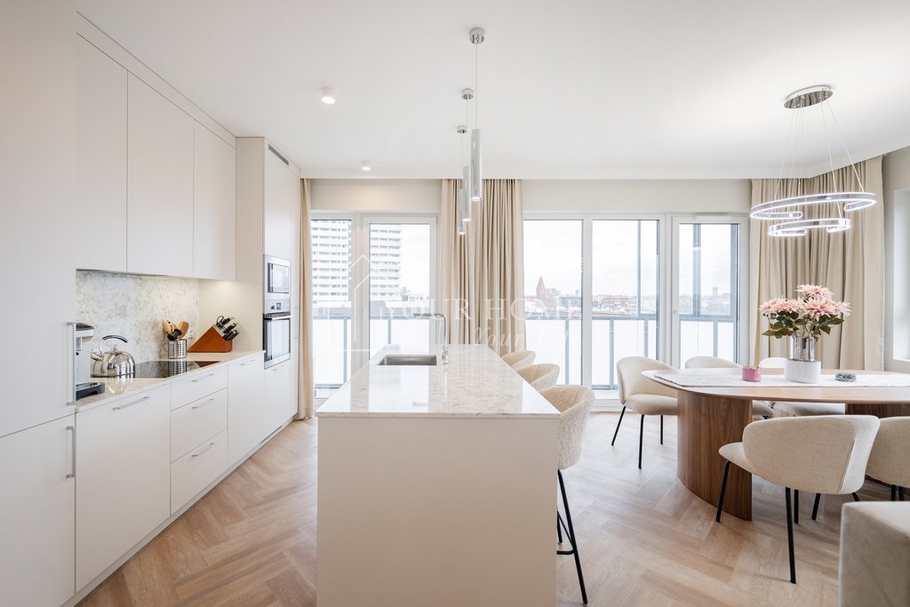 Stylowy apartament z panoramicznym widokiem na Odrę i miasto Wrocław, Stare Miasto, gen. Władysława Sikorskiego  59m2 Foto 1