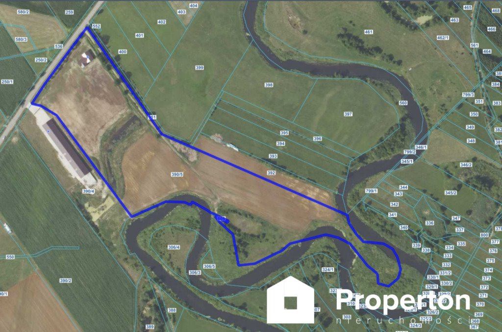 Działka z budynkiem nad Nurcem, 6,8 ha, adaptacja Kuczyn  68 303m2 Foto 1