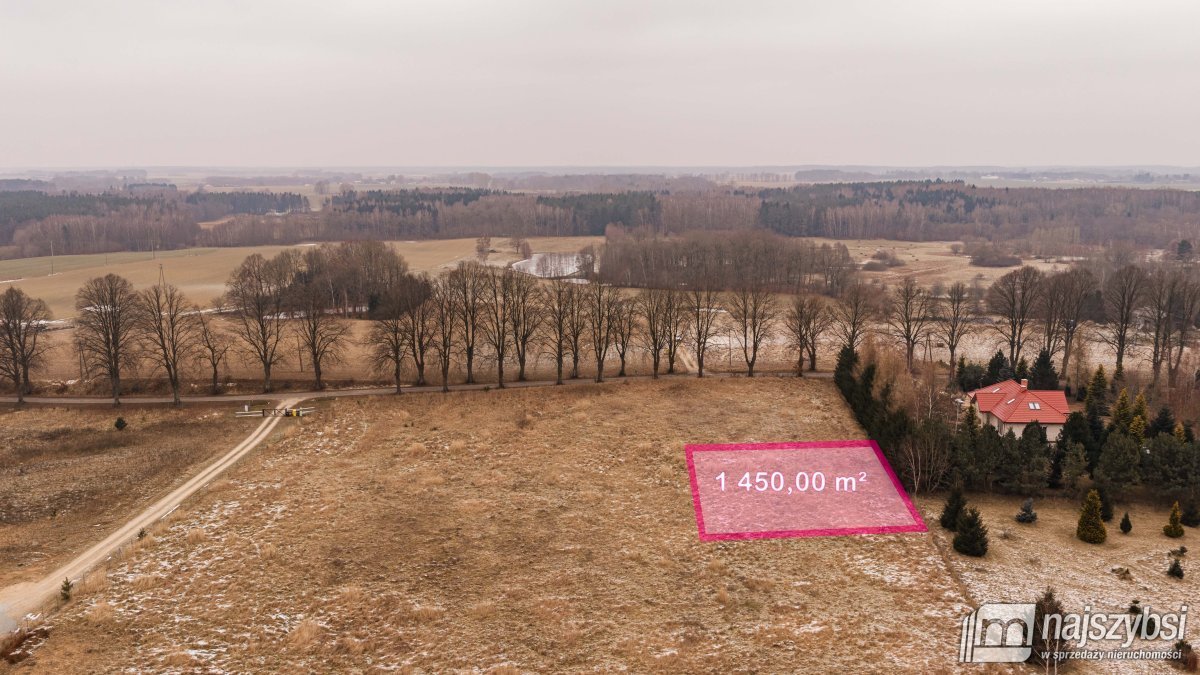 Działka budowlana 1450 m² z warunkami zabudowy w Gościnie Gościno  1 450m2 Foto 1