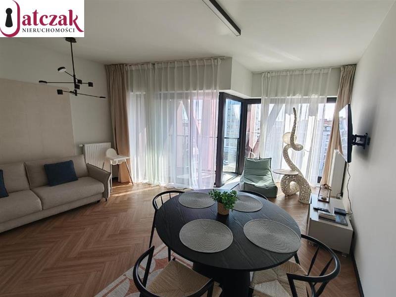 Polecam nowoczesne studio 43 m² z balkonem i widokiem na Motławę Gdańsk, Śródmieście, WYSPA SPICHRZÓW, Chmielna  42m2 Foto 1