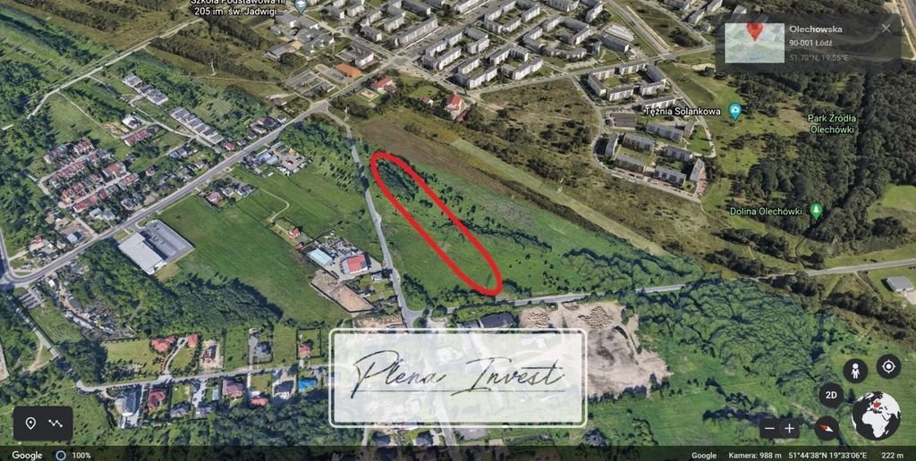 Sprzedam działkę 24 500 m² pod inwestycję z mediami Łódź, Widzew  24 500m2 Foto 1