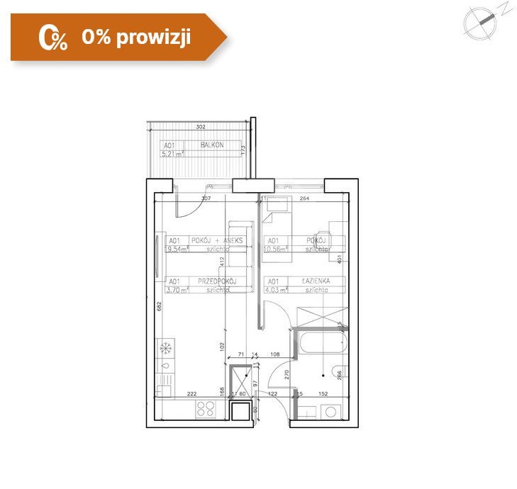Mieszkanie dwupokojowe na sprzedaż Bydgoszcz, Bielawy  38m2 Foto 4