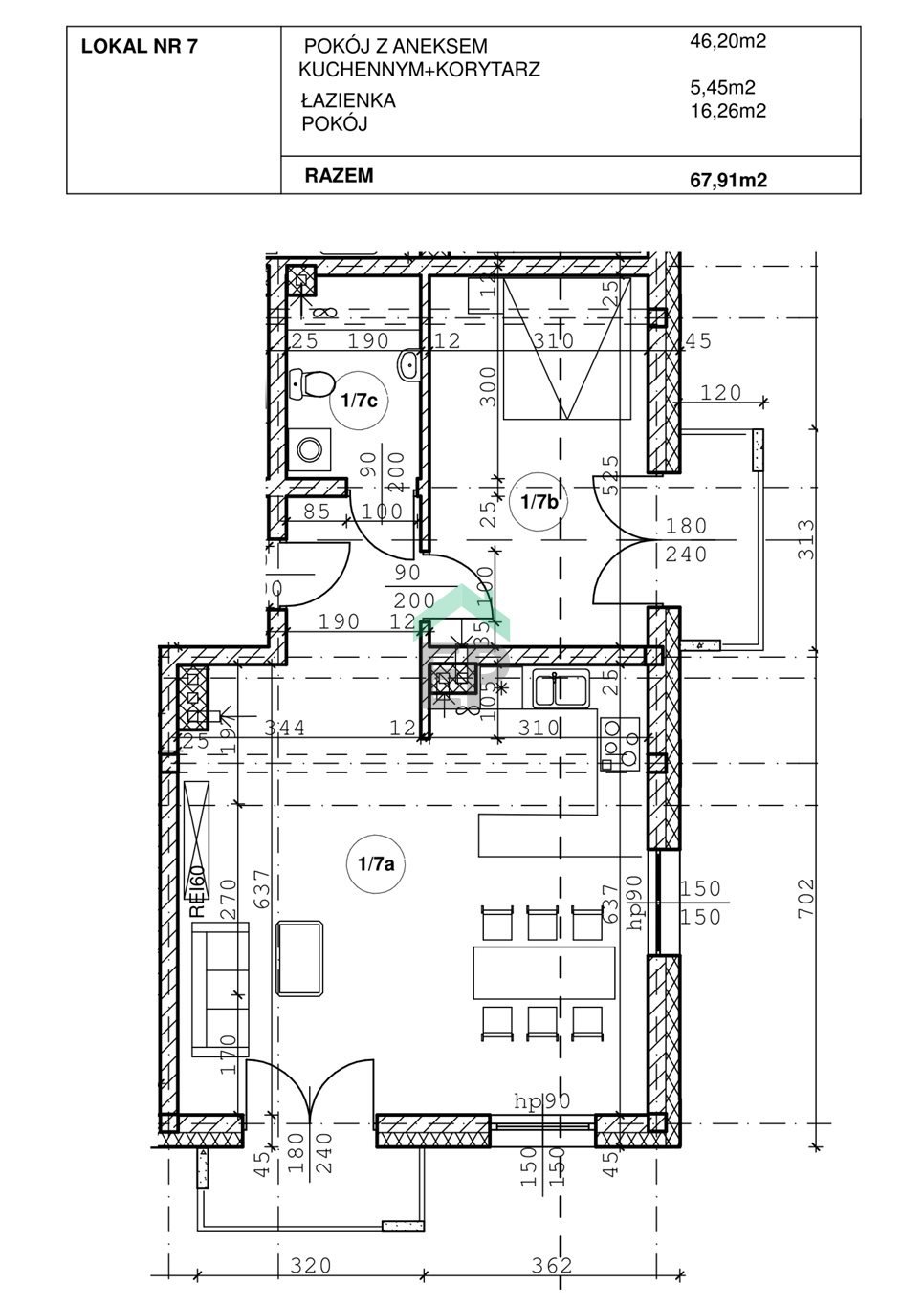 Mieszkanie dwupokojowe na sprzedaż Blachownia  68m2 Foto 6