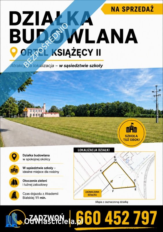 Działka 1265 m² w Ortel Książęcy - z terenem rekreacyjnym Ortel Książęcy Drugi  1 265m2 Foto 1