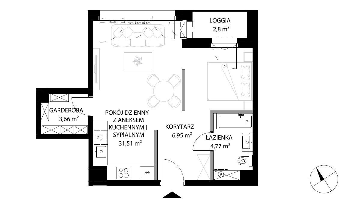 Mieszkanie dwupokojowe na sprzedaż Gdańsk, Śródmieście, Stara Stocznia  48m2 Foto 2