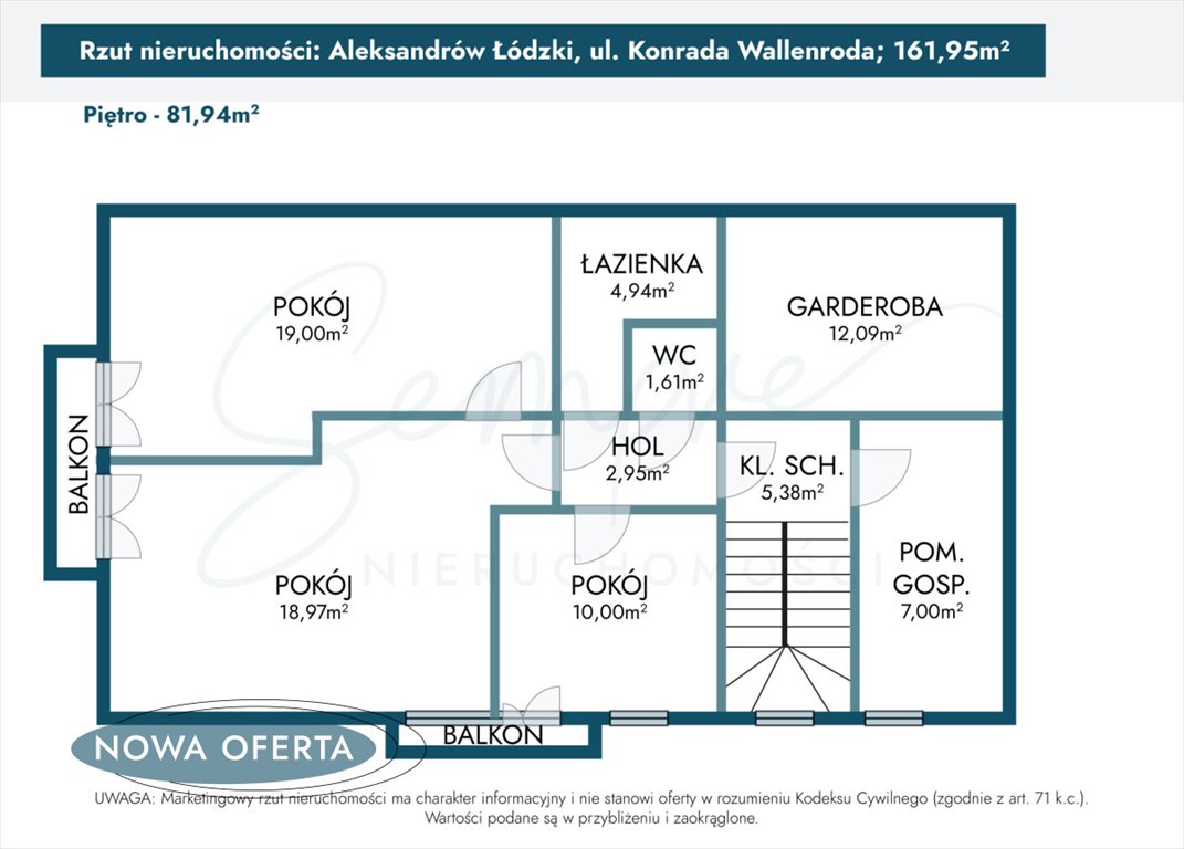 Dom na sprzedaż Aleksandrów Łódzki, Konrada Wallenroda  162m2 Foto 6