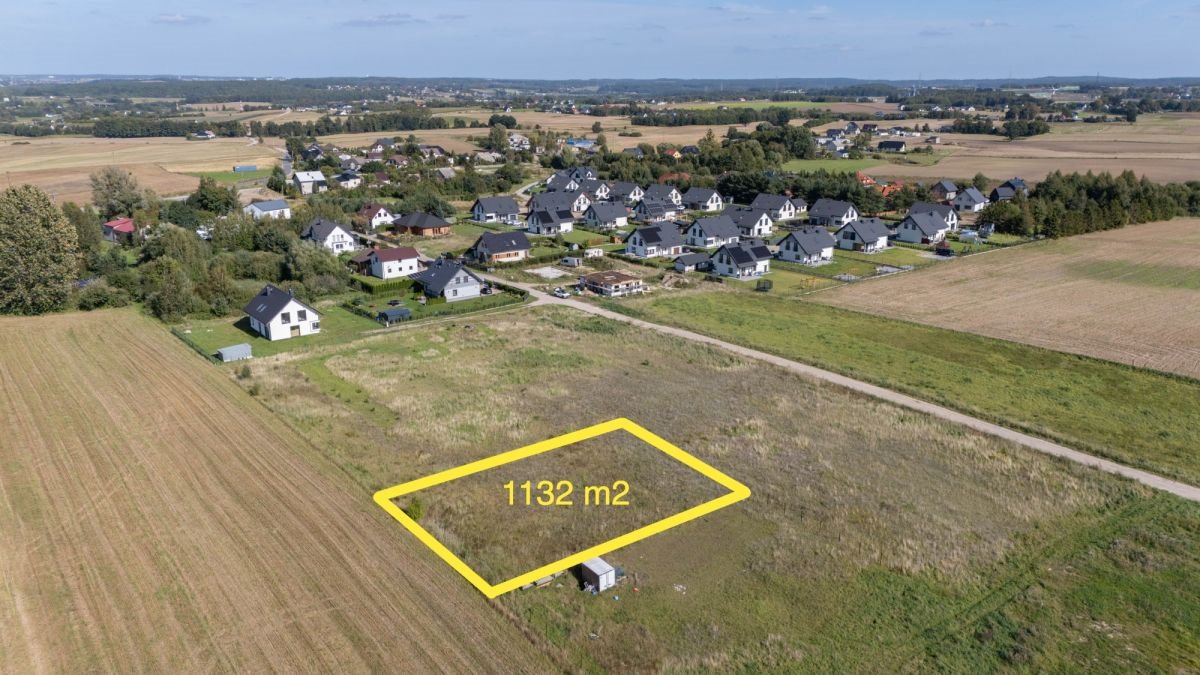 Na sprzedaż działka 1132 m² w Glinczu z WZ pod dom jednorodzinny: Glincz: Wiśniowa