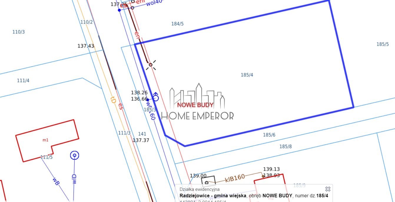 Działka budowlana na sprzedaż Nowe Budy, Tęczowa  1 501m2 Foto 3