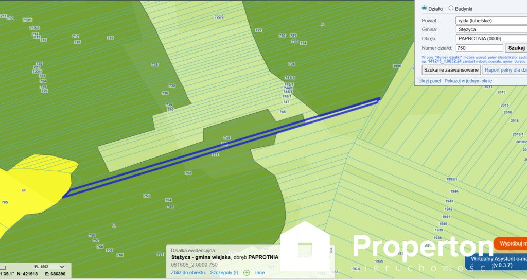 Polecam działkę leśną 6400 m² w Paprotnia - idealną pod inwestycję Paprotnia  6 400m2 Foto 1