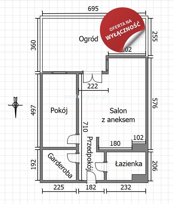 Mieszkanie dwupokojowe na sprzedaż Kraków, Prądnik Biały, Górka Narodowa, Macieja Słomczyńskiego  46m2 Foto 3