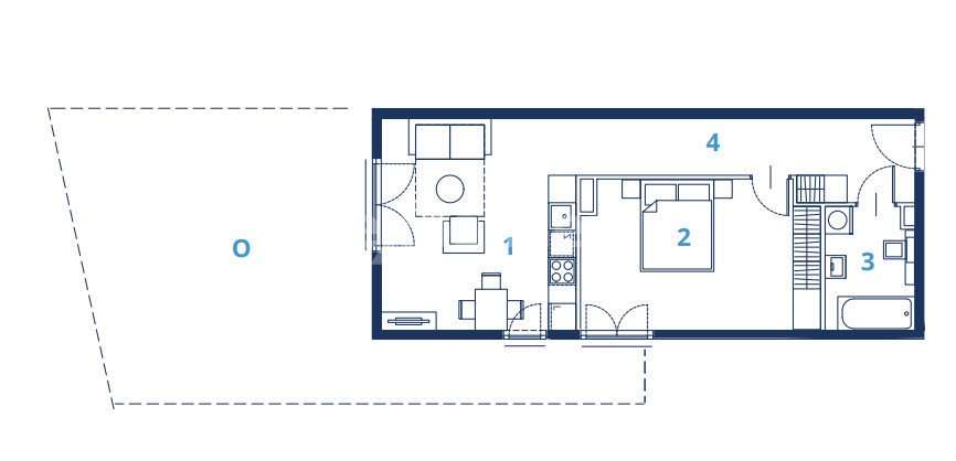 Nowoczesne 2 pokoje z ogrodem, blisko UJ i centrum Kraków, Ruczaj, Karola Bunscha  53m2 Foto 1