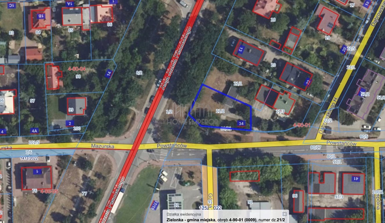 Na sprzedaż działka pod zabudowę z mediami i planem zagospodarowania Zielonka, Powstańców  447m2 Foto 1