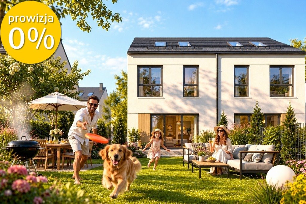 Nowoczesny bliźniak 110 m² z ogrodem i poddaszem: Kiełczów