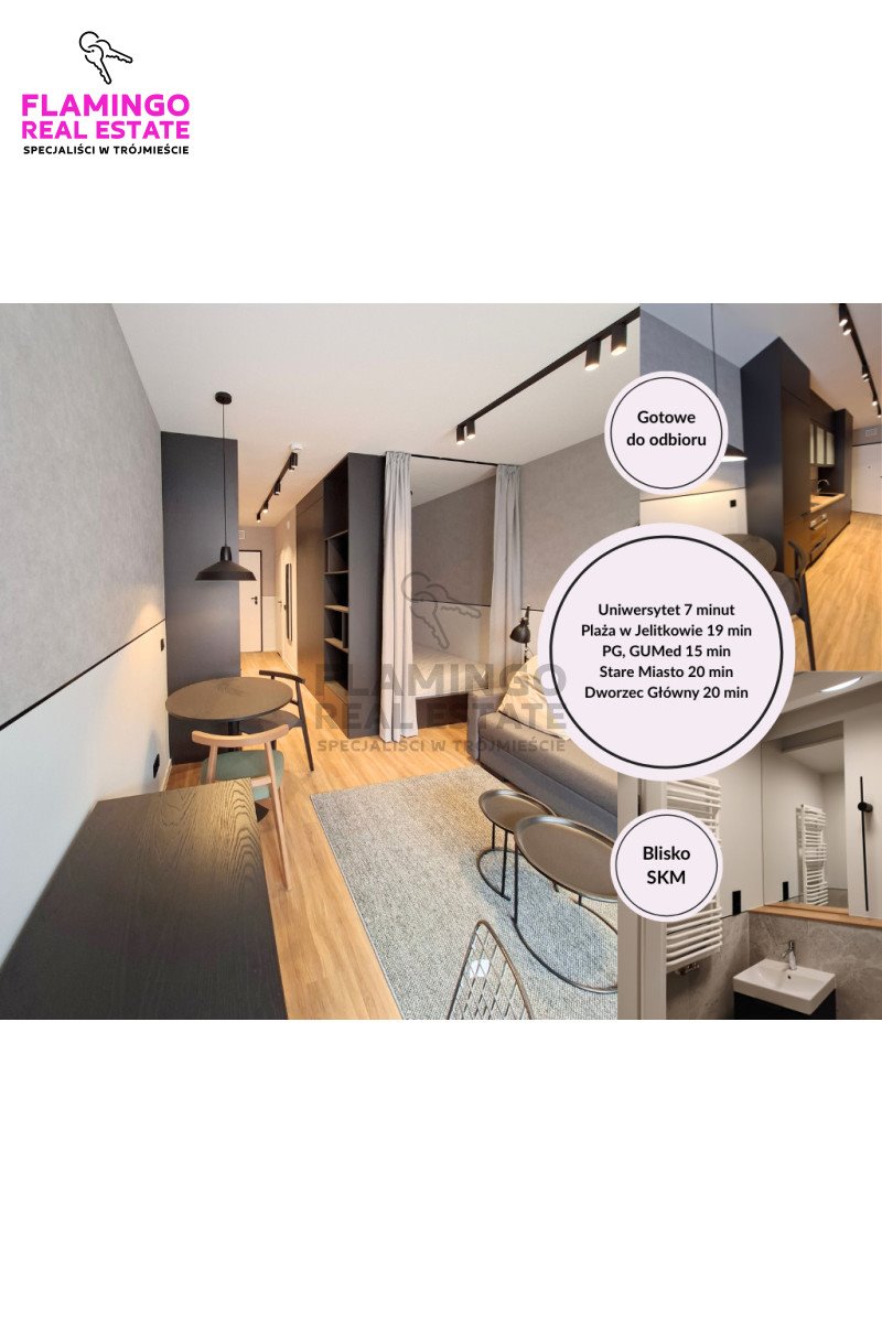 Na sprzedaż nowoczesna kawalerka 25 m² z dużym balkonem Gdańsk, Przymorze  25m2 Foto 1