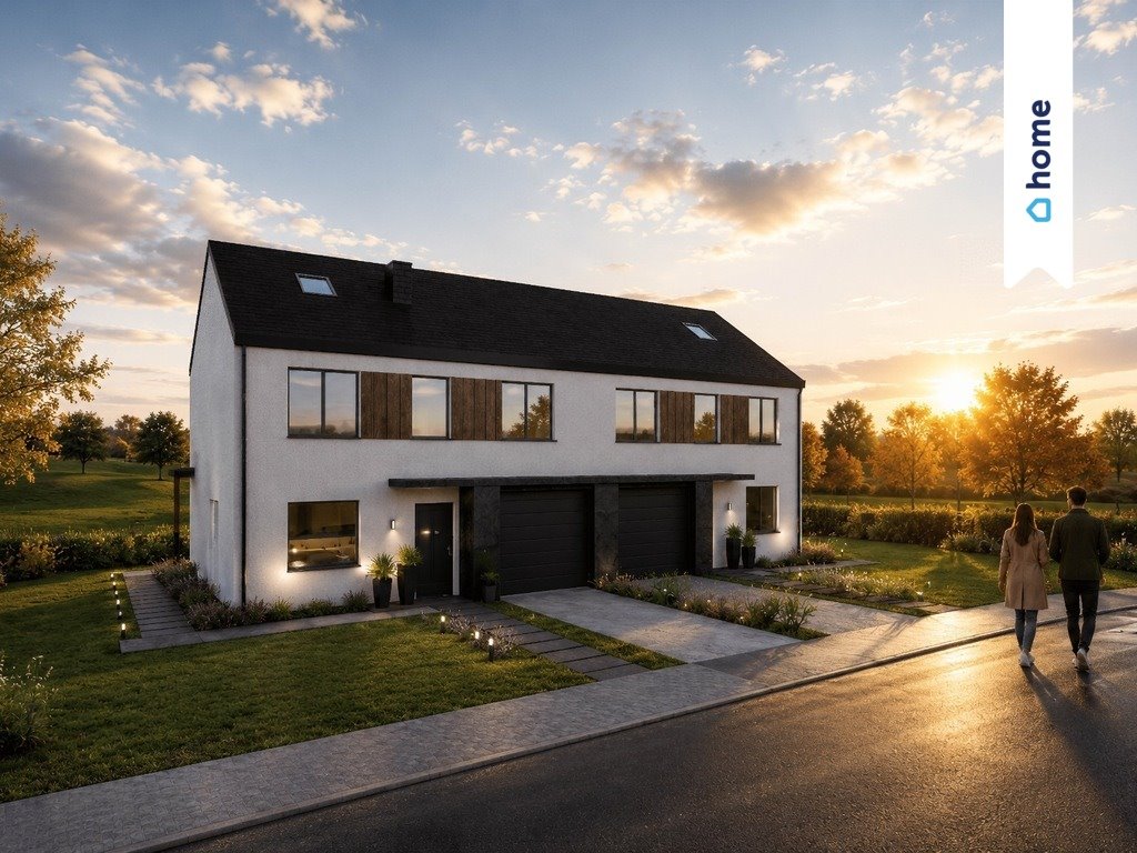 Nowoczesny dom 119 m² z garażem i ogrodem polecam: Zawada: Luboszycka