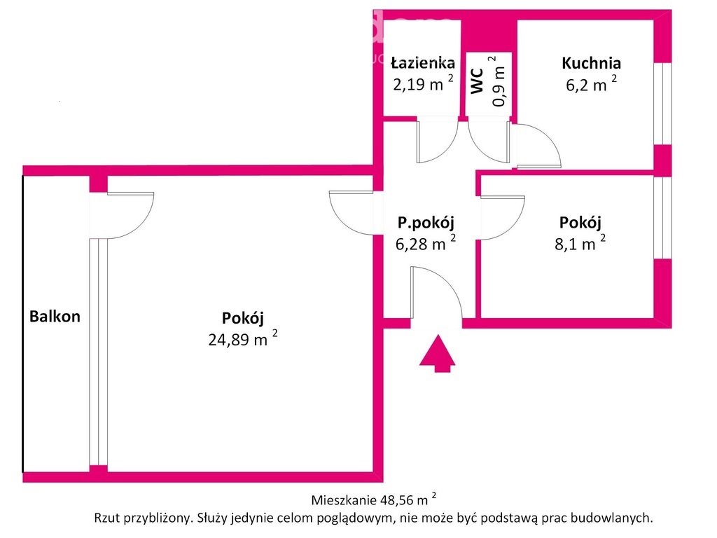 Mieszkanie dwupokojowe na sprzedaż Grajewo, Osiedle Południe  49m2 Foto 16