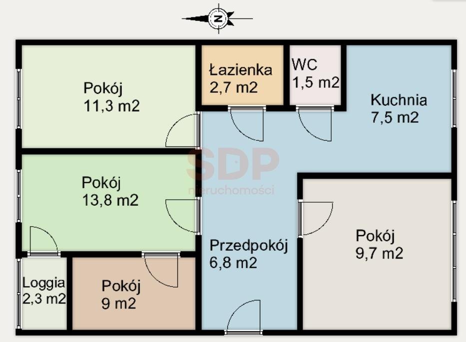 Mieszkanie czteropokojowe  na sprzedaż Wrocław, Psie Pole, Zawidawie, Poleska  63m2 Foto 4