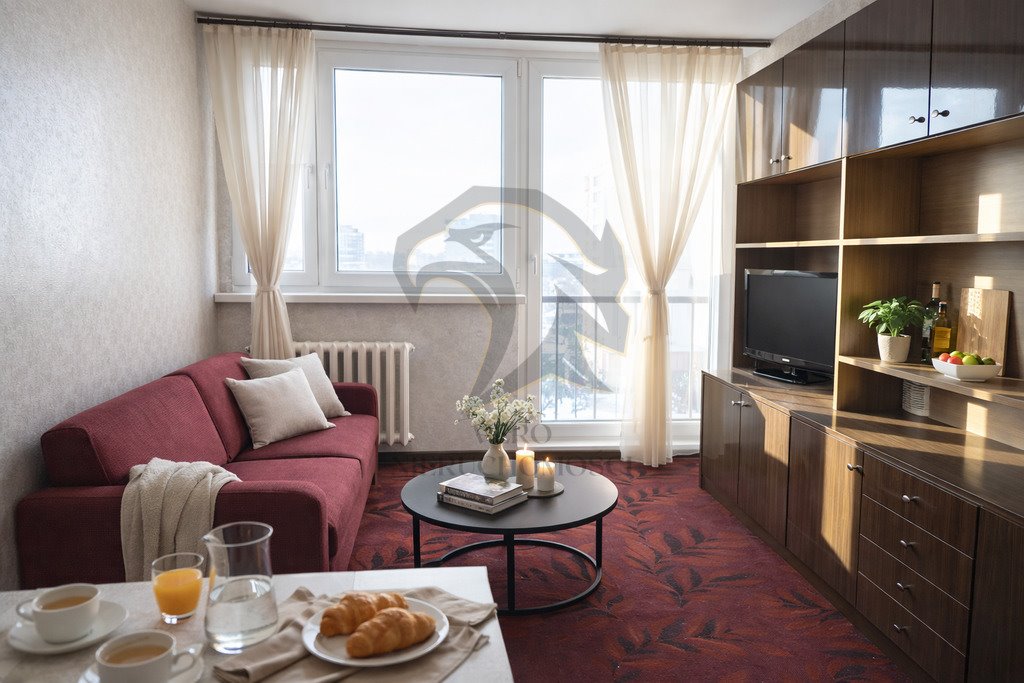 Widok na Sky Tower, 3 pokoje, oddzielna kuchnia, wysokie piętro Wrocław, Kamienna  54m2 Foto 1