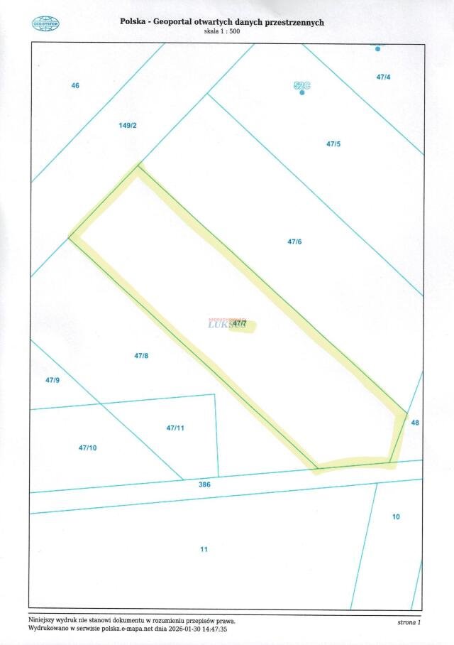 Działka rolna 1951 m² z dojazdem asfaltowym, możliwość zabudowy Klimki  1 951m2 Foto 1