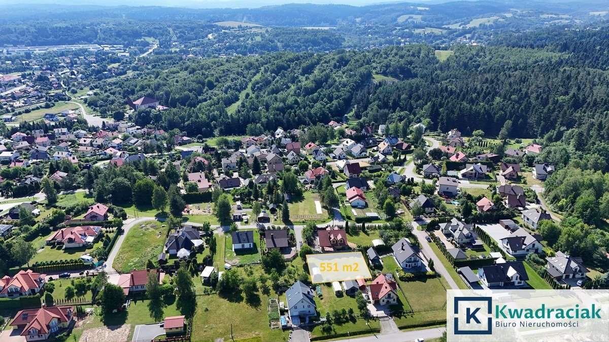 Sprzedam działkę 551 m² w Zagórzu z garażem i mediami Zagórz, Wichrowa  551m2 Foto 1