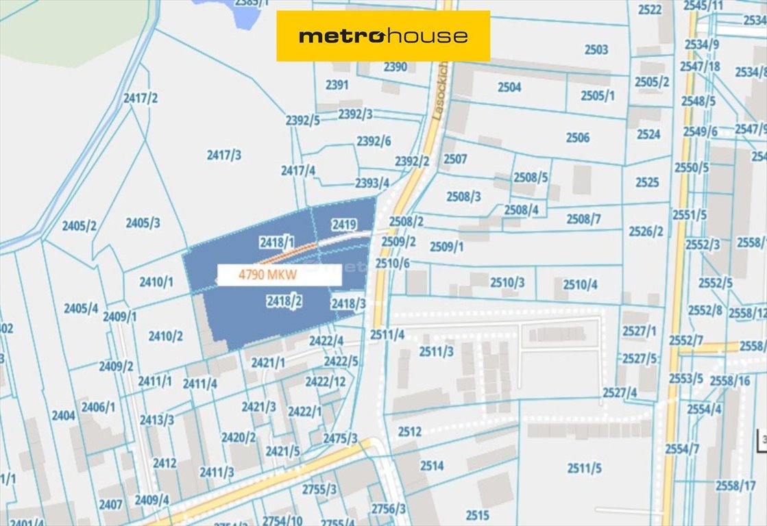 Działka budowlana na sprzedaż Brzeziny, Lasockich  4 790m2 Foto 1