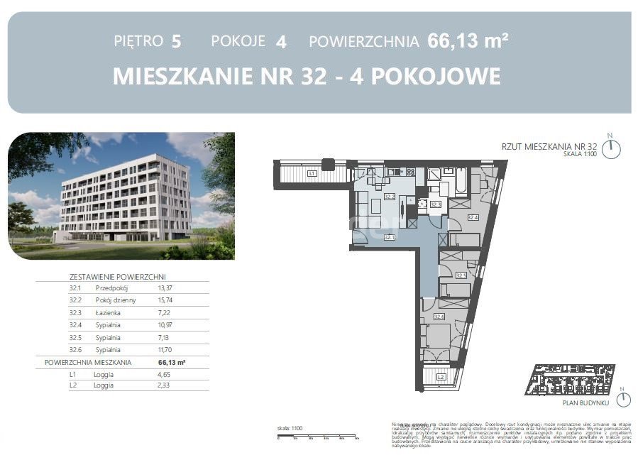 Mieszkanie czteropokojowe  na sprzedaż Rzeszów, Pańska  66m2 Foto 2