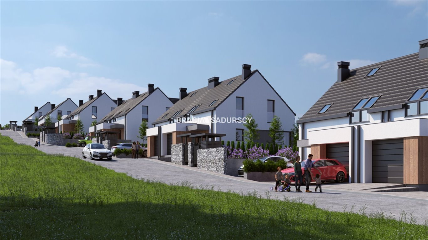 Dom szeregowy z ogrodem i tarasem w zielonych Dębnikach Kraków, Dębniki, Skotniki, Hufcowa  109m2 Foto 1