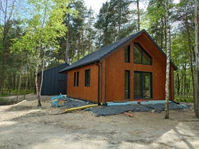 Nowy dom w lesie z garażem i ogrodem, cisza i spokój Koniecpol  70m2 Foto 1