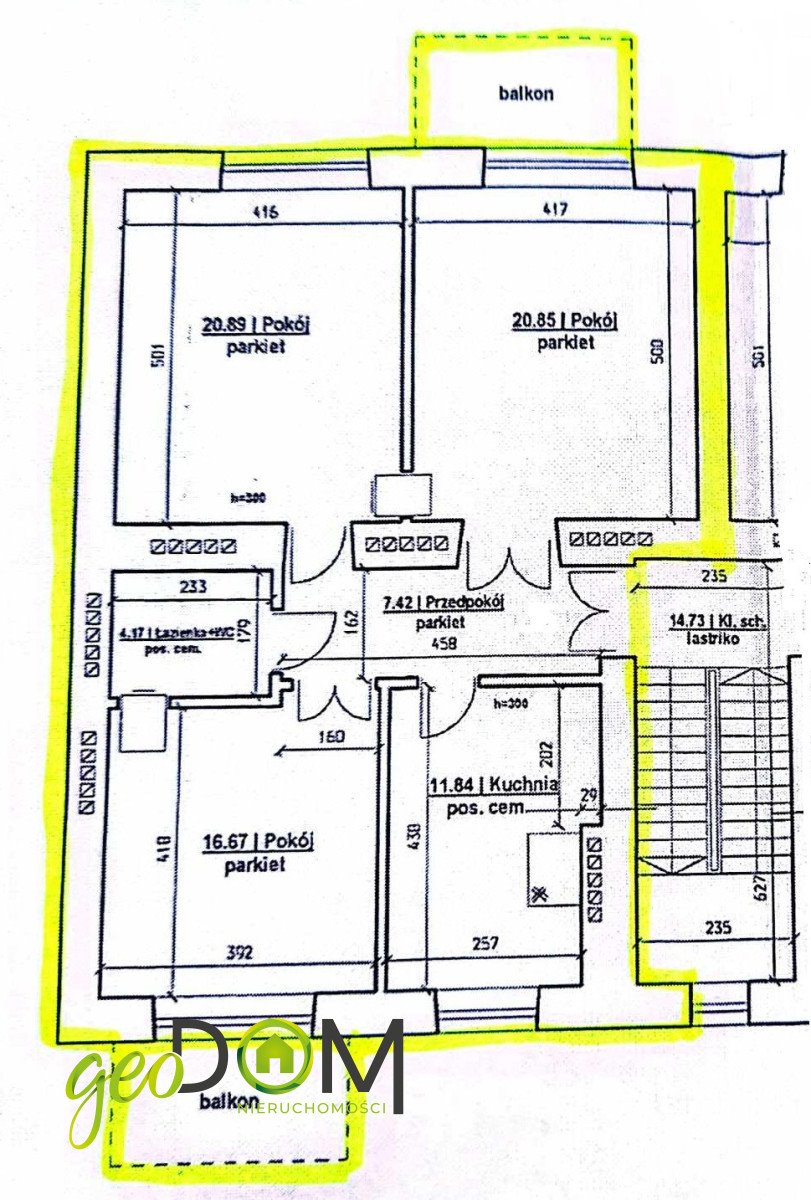 Mieszkanie trzypokojowe na sprzedaż Lublin, Śródmieście, Fryderyka Chopina  82m2 Foto 10