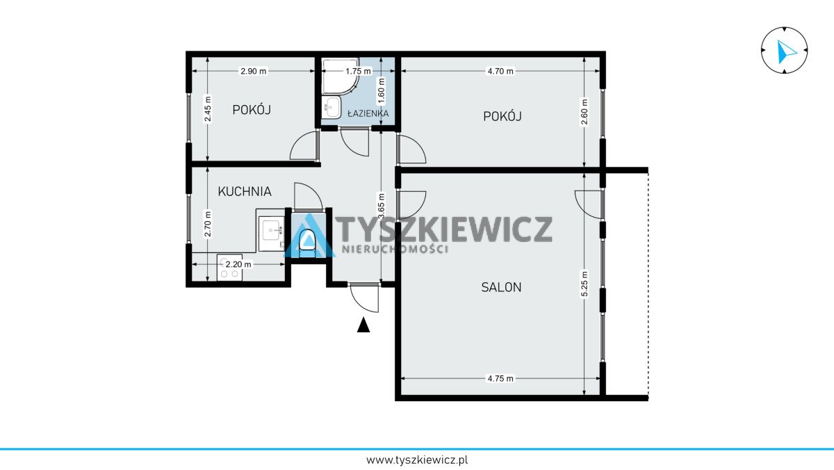 Mieszkanie trzypokojowe na sprzedaż Chojnice, Książąt Pomorskich  60m2 Foto 11