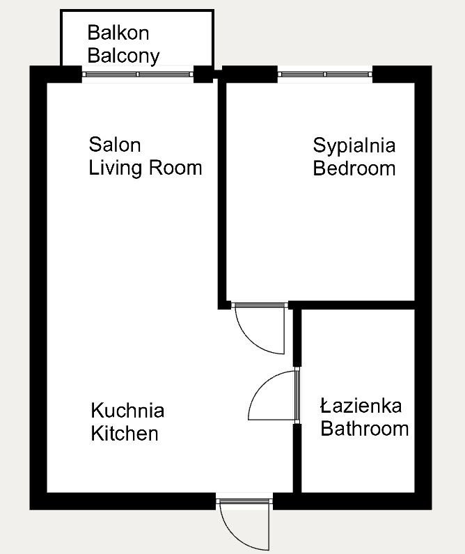 Mieszkanie dwupokojowe na wynajem Kraków, Czyżyny, bp. Piotra Tomickiego  35m2 Foto 11