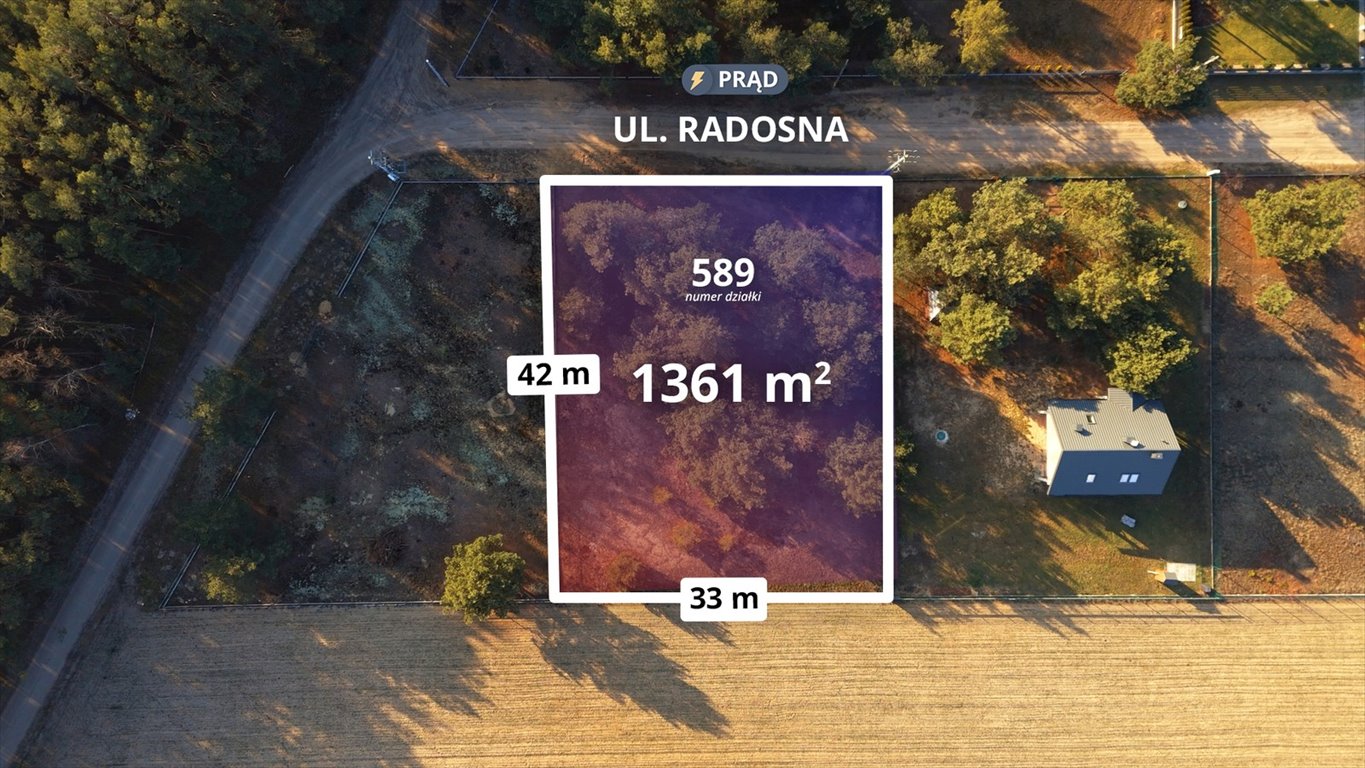 Działka budowlana 1361 m² - szybki dojazd do Warszawy Ślubów  1 358m2 Foto 1