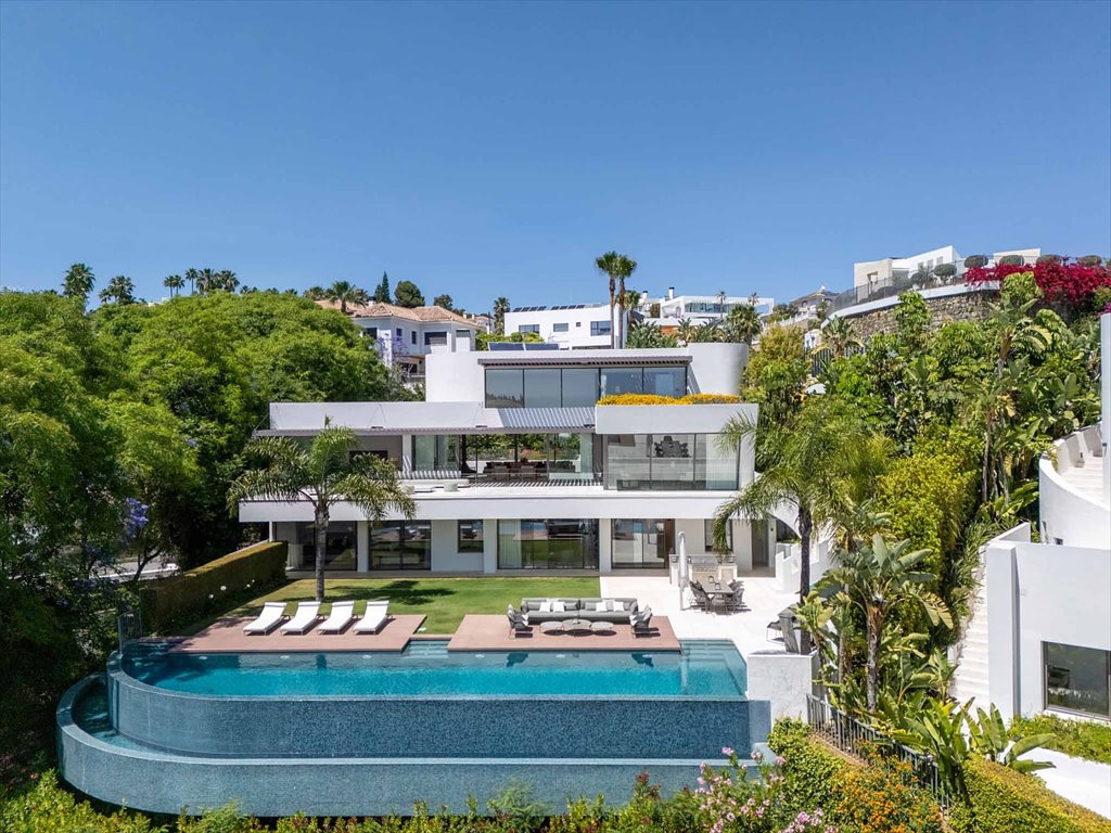 Luksusowy dom z panoramicznym widokiem na morze i pole golfowe Hiszpania, La Quinta, La Quinta, Benahavís, Málaga  867m2 Foto 1