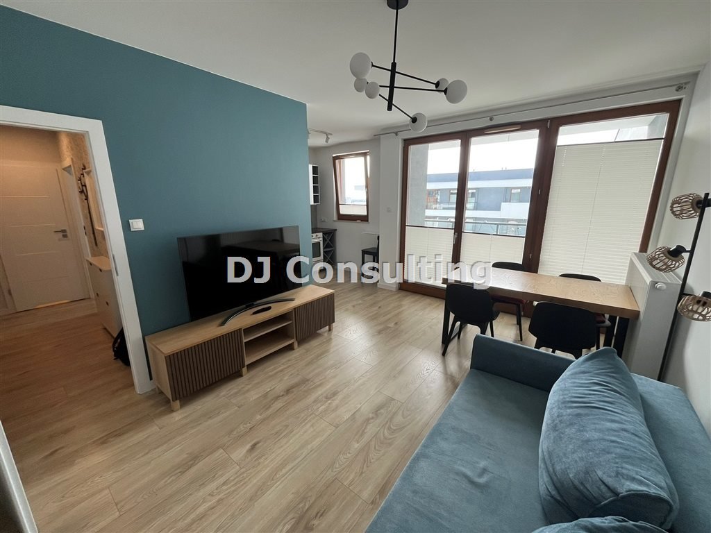 Nowoczesny apartament na 12. piętrze z tarasem i widokiem Warszawa, Wola, Kasprzaka  44m2 Foto 1