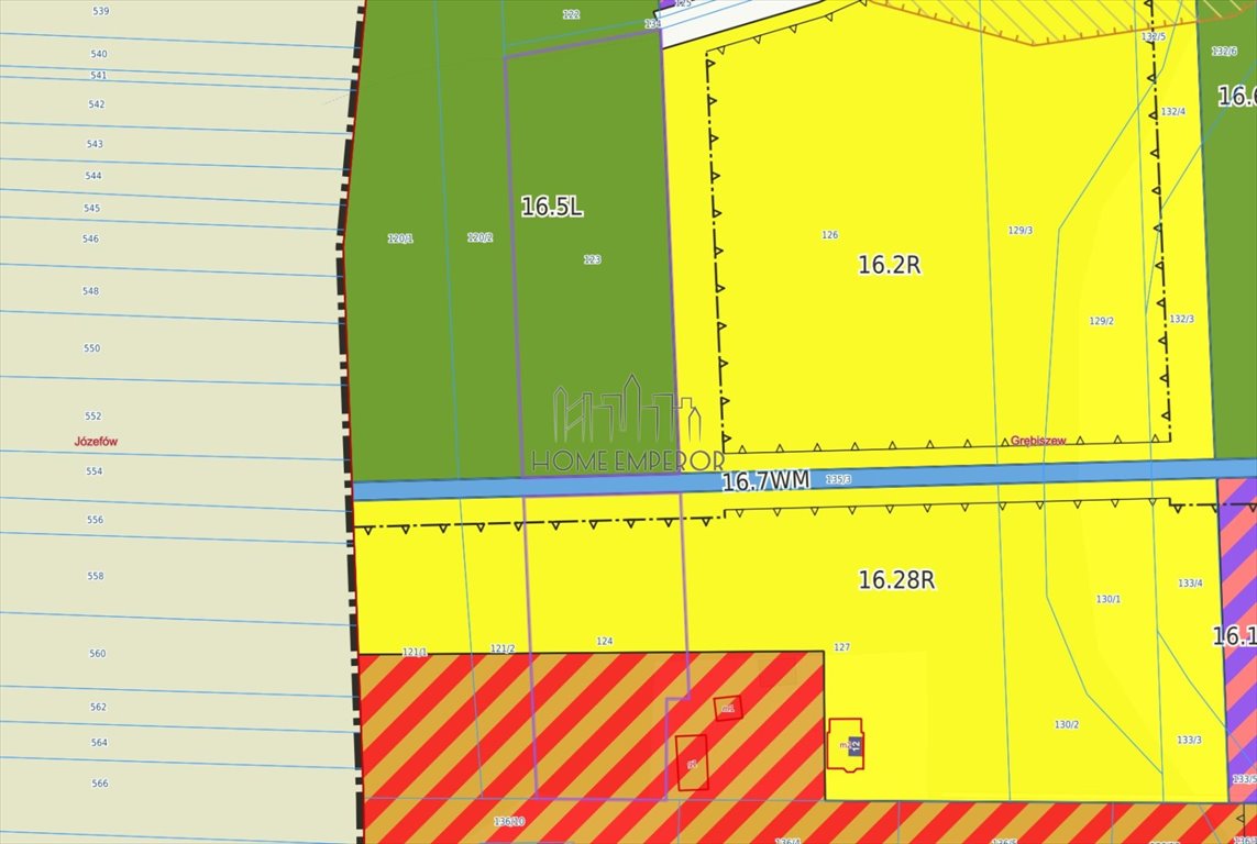 Działka 7 900 m² pod zabudowę i rolę, media przy granicy Grębiszew, Kołbielska  7 900m2 Foto 1