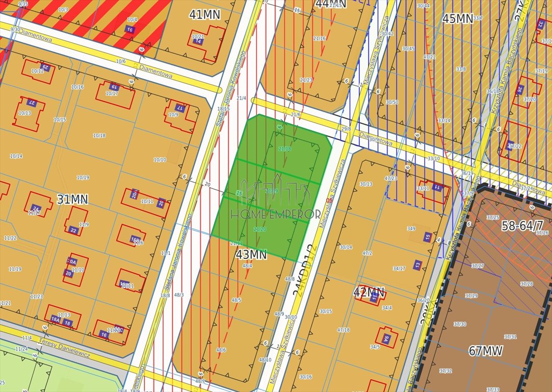 Do sprzedania działki 1030 m² w Pruszkowie z mediami Pruszków, Stefana Jaronia Kowalskiego  1 030m2 Foto 1