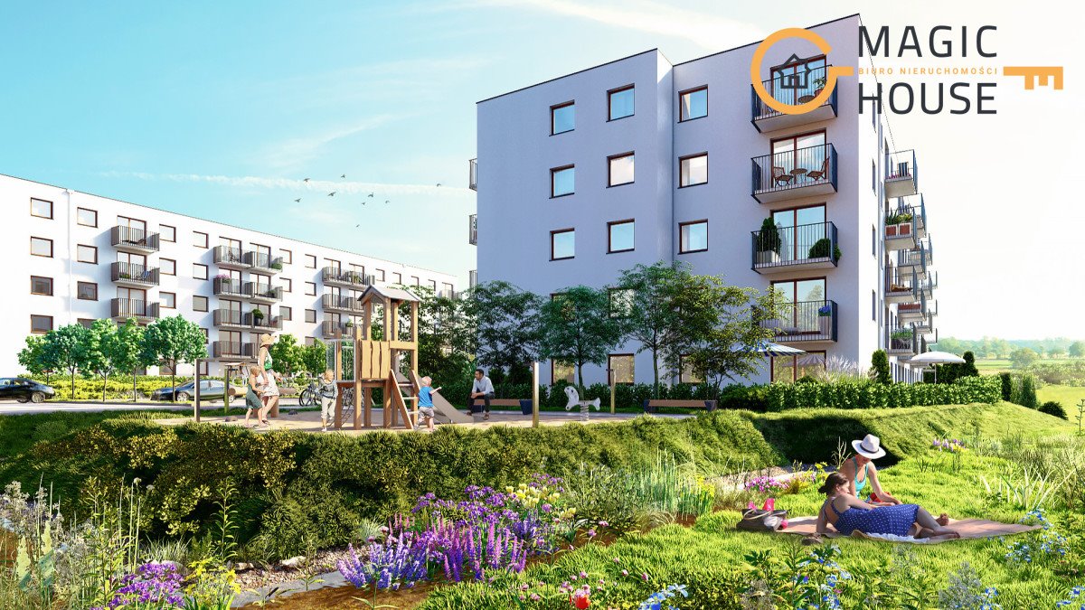 Na sprzedaż nowoczesne 2-pokojowe mieszkanie 42 m² w Starogardzie Starogard Gdański, gen. Stanisława Sosabowskiego  42m2 Foto 1