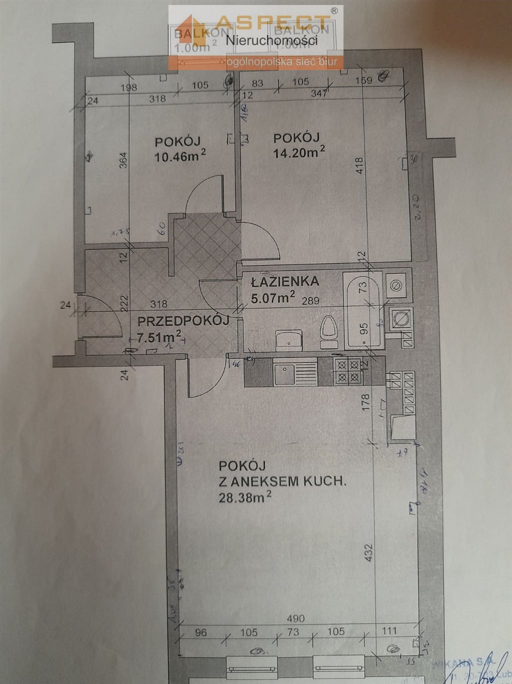 Mieszkanie trzypokojowe na sprzedaż Łańcut  69m2 Foto 15