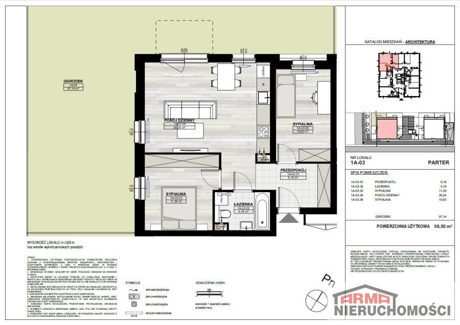 Mieszkanie trzypokojowe na sprzedaż stargard, OS. PYRZYCKIE, Bohaterów Getta Warszawskiego  59m2 Foto 1
