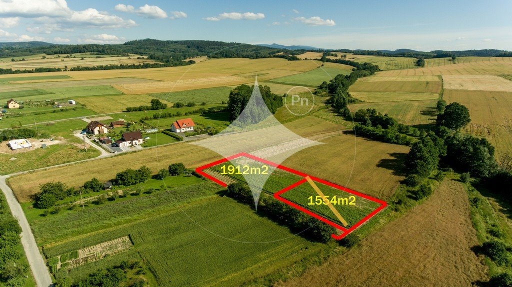 Działka budowlana z widokiem na góry, 1912 m2, Jaszkowa Jaszkowa Dolna  1 912m2 Foto 1