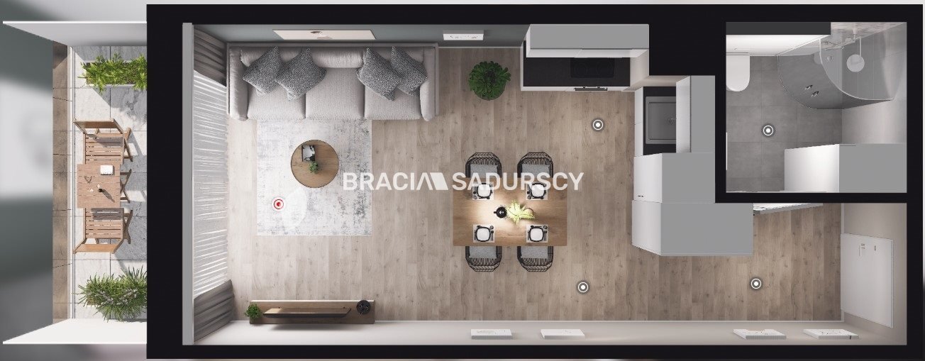 Nowoczesne mieszkanie 28,78 m² w Dębnikach z miejscem parkingowym Kraków, Dębniki , Dębniki, Babińskiego  29m2 Foto 1