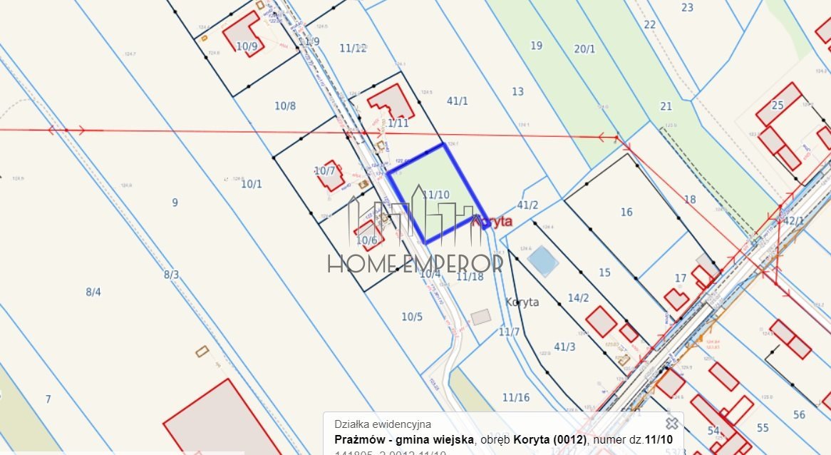 Działka budowlana na sprzedaż Koryta, Północna  1 000m2 Foto 2