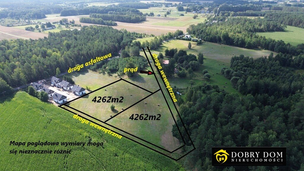 Dwie działki rolne 4262 m² Kościuki, blisko Białegostoku - polecam! Kościuki  4 262m2 Foto 1