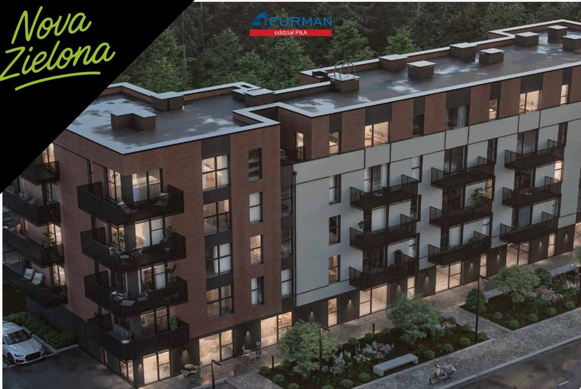 Zapraszam do obejrzenia nowoczesnego mieszkania 36,39 m² z balkonem w Piła Piła  36m2 Foto 1
