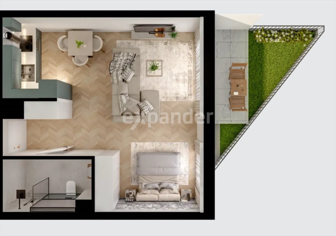 Kawalerka na sprzedaż Gdańsk, Jasień, Wojciecha Kiedrowskiego  40m2 Foto 1